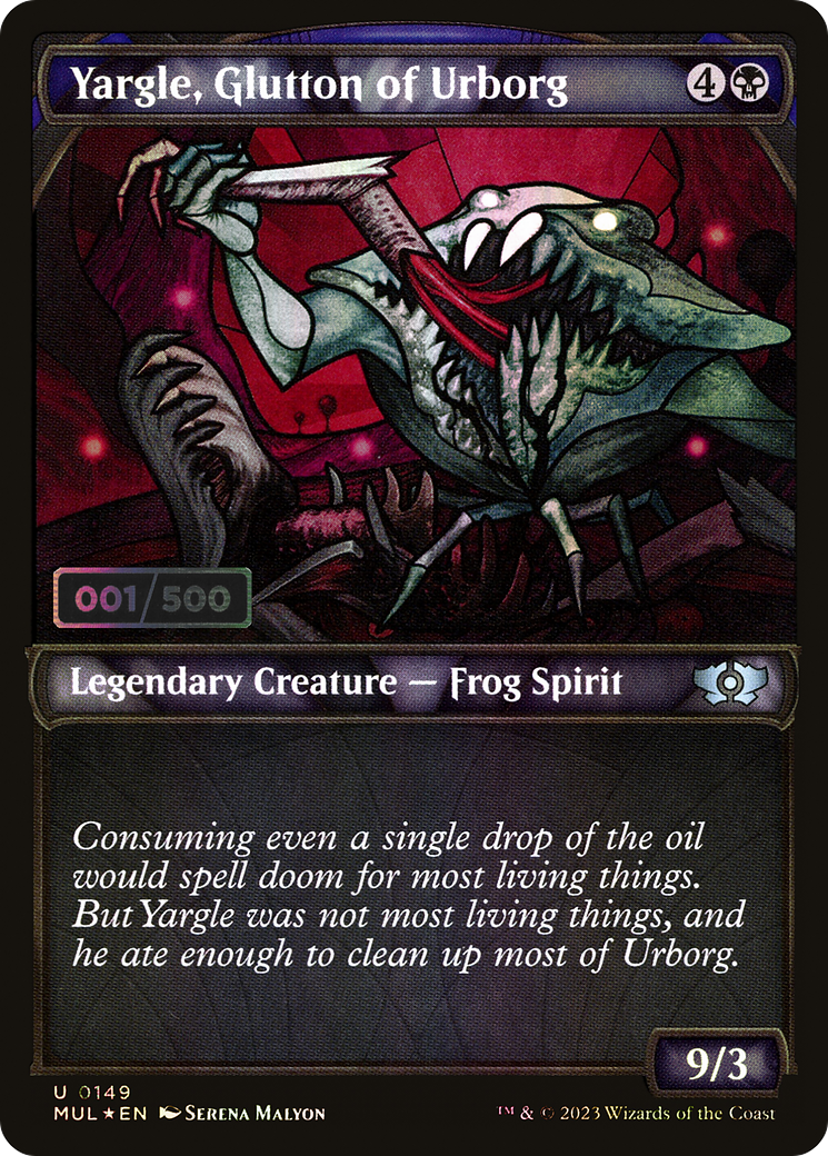Yargle, Glutton of Urborg (MUL-149Z) [Multiverse Legends] (Showcase) Foil MTG Single Wizards of the Coast