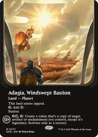Adagia, Windswept Bastion (Borderless) (EOE-277) [Edge of Eternities] Foil MTG Single Wizards of the Coast
