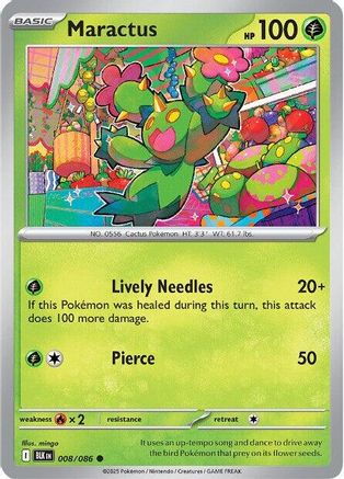 Maractus 008/086 [SV: Black Bolt] Pokemon Single Pokémon