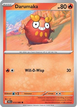Darumaka (13) Reverse Holofoil [SV: Black Bolt] Pokemon Single Pokémon
