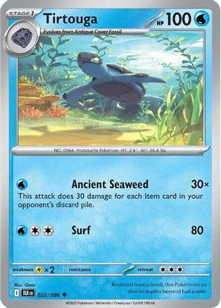 Tirtouga (22) [SV: Black Bolt] Pokemon Single Pokémon