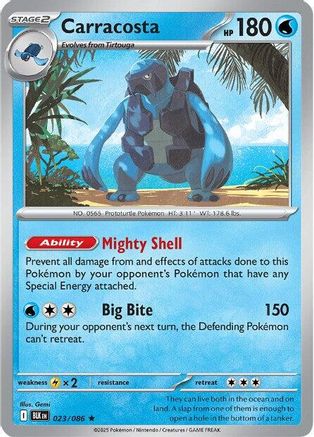 Carracosta (23) Reverse Holofoil [SV: Black Bolt] Pokemon Single Pokémon