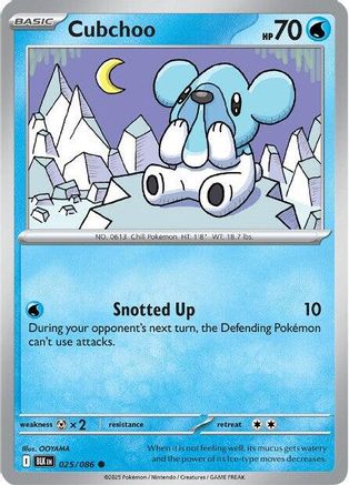 Cubchoo (25) [SV: Black Bolt] Pokemon Single Pokémon