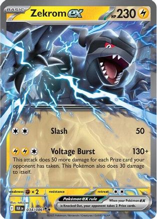 Zekrom ex (34) Holofoil [SV: Black Bolt] Pokemon Single Pokémon