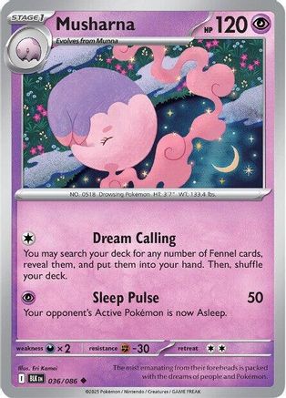 Musharna (36) [SV: Black Bolt] Pokemon Single Pokémon
