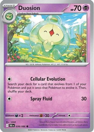 Duosion (38) [SV: Black Bolt] Pokemon Single Pokémon
