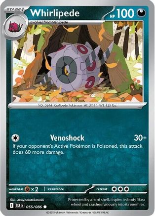 Whirlipede (55) [SV: Black Bolt] Pokemon Single Pokémon