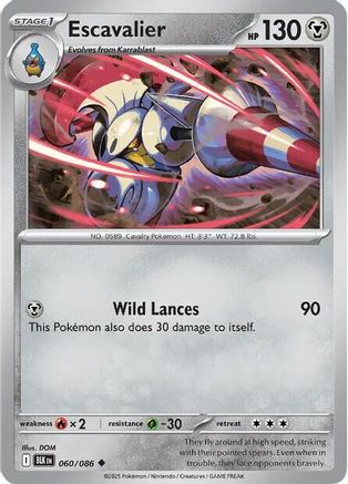 Escavalier (60) [SV: Black Bolt] Pokemon Single Pokémon