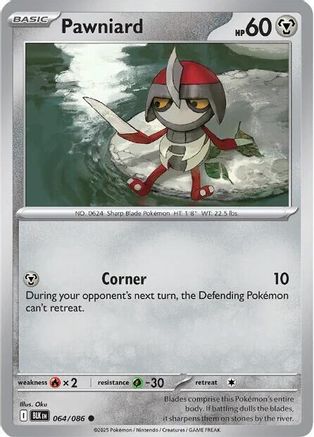 Pawniard (64) Reverse Holofoil [SV: Black Bolt] Pokemon Single Pokémon
