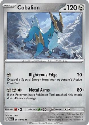 Cobalion (66) Reverse Holofoil [SV: Black Bolt] Pokemon Single Pokémon