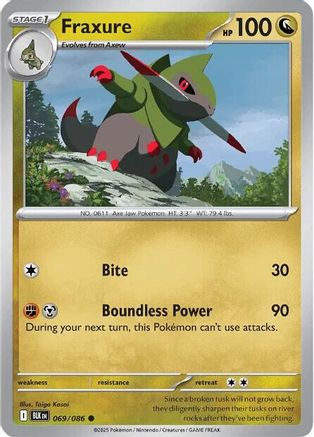 Fraxure (69) [SV: Black Bolt] Pokemon Single Pokémon