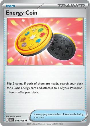 Energy Coin (81) Reverse Holofoil [SV: Black Bolt] Pokemon Single Pokémon