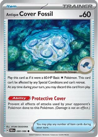 Antique Cover Fossil (80) [SV: Black Bolt] Pokemon Single Pokémon