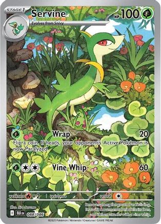Servine - 088/086 Holofoil [SV: Black Bolt] Pokemon Single Pokémon