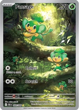 Pansage - 089/086 Holofoil [SV: Black Bolt] Pokemon Single Pokémon
