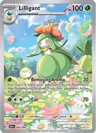 Lilligant - 092/086 Holofoil [SV: Black Bolt] Pokemon Single Pokémon