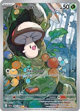 Foongus - 095/086 Holofoil [SV: Black Bolt] Pokemon Single Pokémon