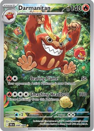 Darmanitan - 098/086 Holofoil [SV: Black Bolt] Pokemon Single Pokémon