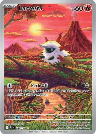 Larvesta - 099/086 Holofoil [SV: Black Bolt] Pokemon Single Pokémon
