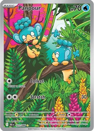 Panpour - 101/086 Holofoil [SV: Black Bolt] Pokemon Single Pokémon