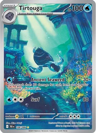 Tirtouga - 106/086 Holofoil [SV: Black Bolt] Pokemon Single Pokémon