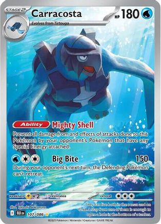 Carracosta - 107/086 Holofoil [SV: Black Bolt] Pokemon Single Pokémon