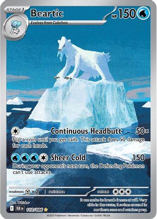 Beartic - 110/086 Holofoil [SV: Black Bolt] Pokemon Single Pokémon