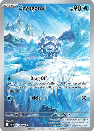 Cryogonal - 111/086 Holofoil [SV: Black Bolt] Pokemon Single Pokémon