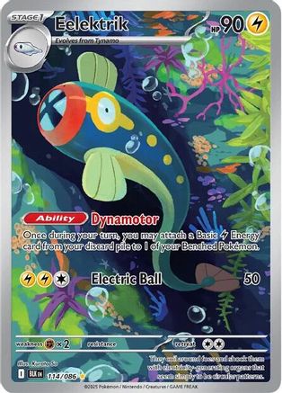 Eelektrik - 114/086 Holofoil [SV: Black Bolt] Pokemon Single Pokémon