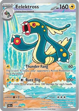 Eelektross - 115/086 Holofoil [SV: Black Bolt] Pokemon Single Pokémon