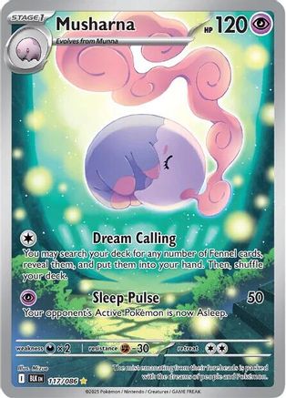 Musharna - 117/086 Holofoil [SV: Black Bolt] Pokemon Single Pokémon