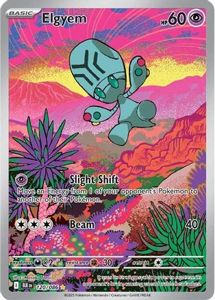 Elgyem - 120/086 Holofoil [SV: Black Bolt] Pokemon Single Pokémon
