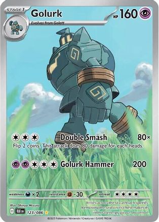 Golurk - 123/086 Holofoil [SV: Black Bolt] Pokemon Single Pokémon