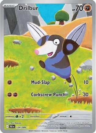 Drilbur - 124/086 Holofoil [SV: Black Bolt] Pokemon Single Pokémon