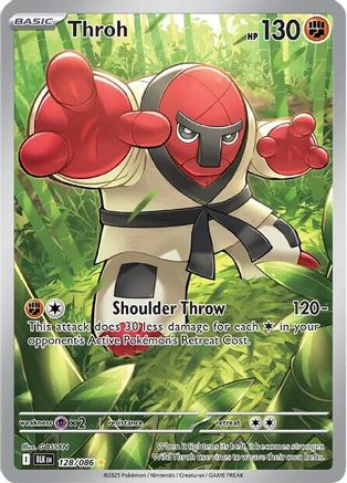 Throh - 128/086 Holofoil [SV: Black Bolt] Pokemon Single Pokémon