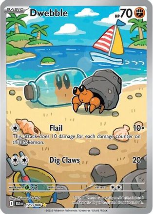 Dwebble - 129/086 Holofoil [SV: Black Bolt] Pokemon Single Pokémon