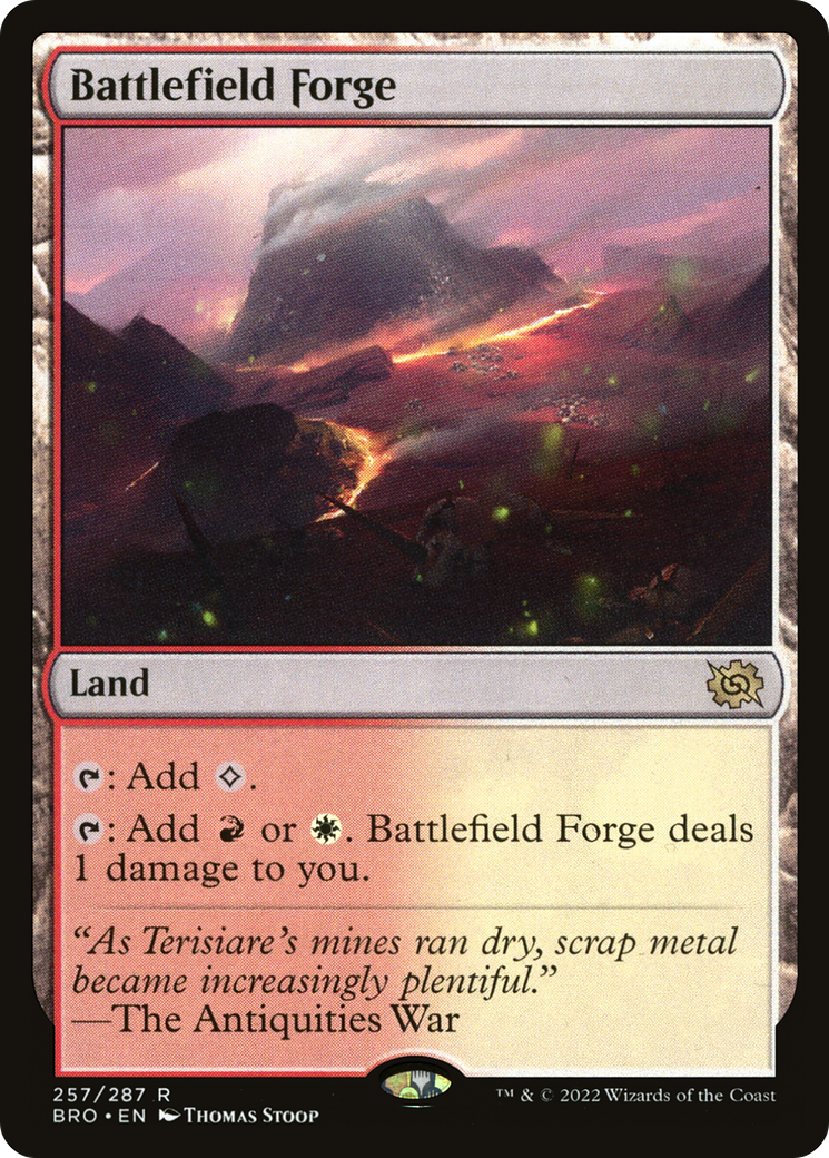 Battlefield Forge (BRO-257) [The Brothers' War] Foil MTG Single Wizards of the Coast