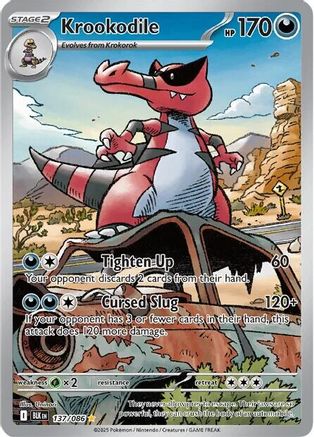 Krookodile - 137/086 Holofoil [SV: Black Bolt] Pokemon Single Pokémon