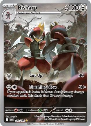 Bisharp - 143/086 Holofoil [SV: Black Bolt] Pokemon Single Pokémon