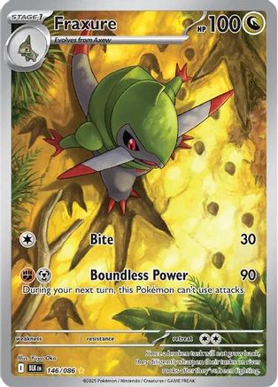 Fraxure - 146/086 Holofoil [SV: Black Bolt] Pokemon Single Pokémon