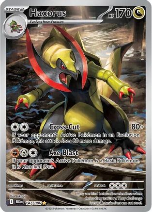 Haxorus - 147/086 Holofoil [SV: Black Bolt] Pokemon Single Pokémon