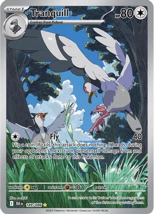 Tranquill - 149/086 Holofoil [SV: Black Bolt] Pokemon Single Pokémon