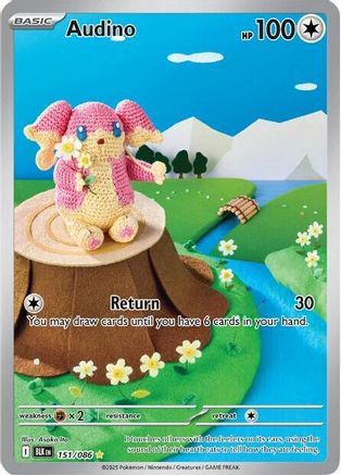 Audino - 151/086 Holofoil [SV: Black Bolt] Pokemon Single Pokémon