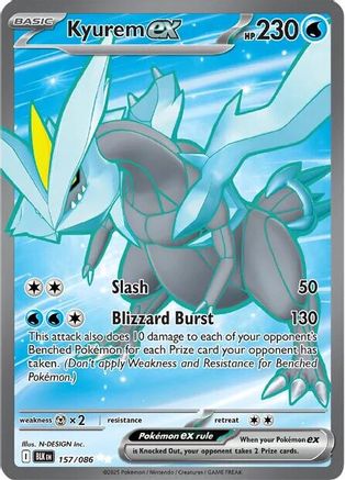 Kyurem ex - 157/086 Holofoil [SV: Black Bolt] Pokemon Single Pokémon