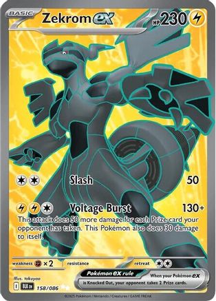 Zekrom ex - 158/086 Holofoil [SV: Black Bolt] Pokemon Single Pokémon