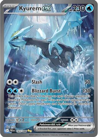 Kyurem ex - 165/086 Holofoil [SV: Black Bolt] Pokemon Single Pokémon