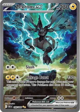 Zekrom ex - 166/086 Holofoil [SV: Black Bolt] Pokemon Single Pokémon