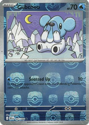 Cubchoo (Master Ball Pattern) (25) Holofoil [SV: Black Bolt] Pokemon Single Pokémon
