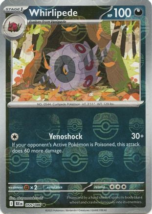 Whirlipede (Master Ball Pattern) (55) Holofoil [SV: Black Bolt] Pokemon Single Pokémon