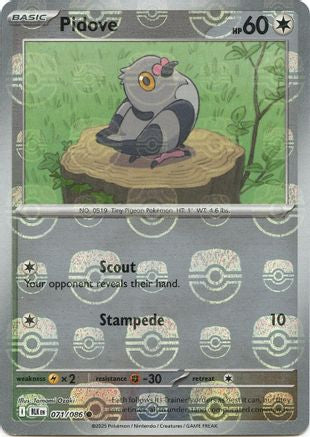Pidove (Master Ball Pattern) (71) Holofoil [SV: Black Bolt] Pokemon Single Pokémon